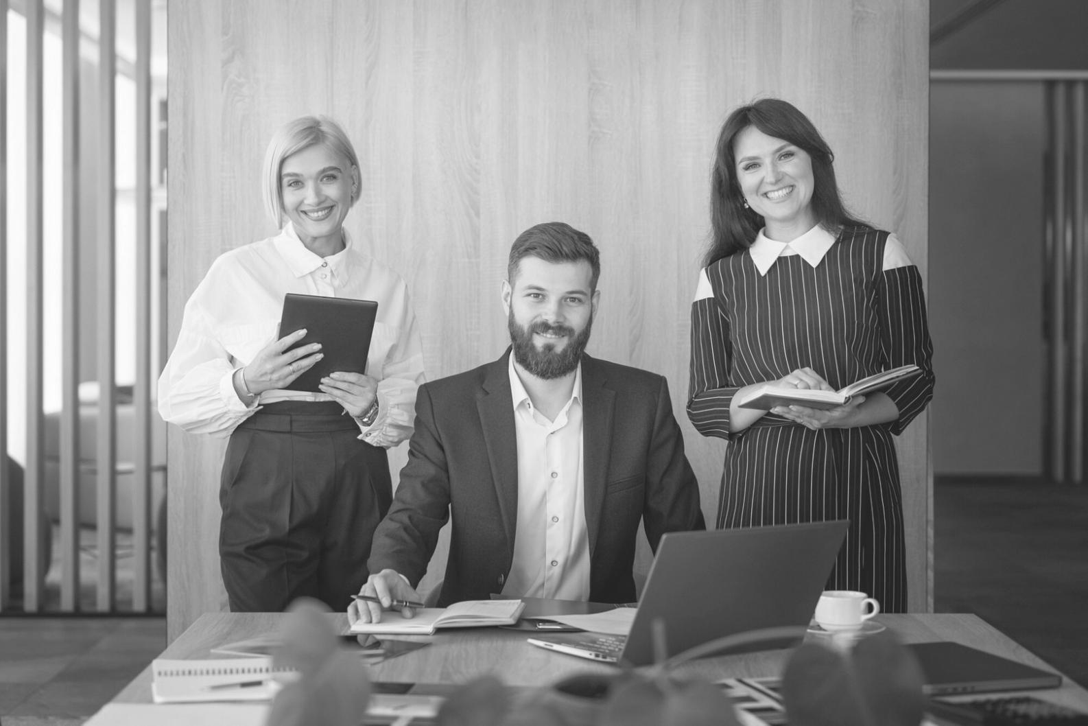 Professional reviewing financial statements with detailed annotations